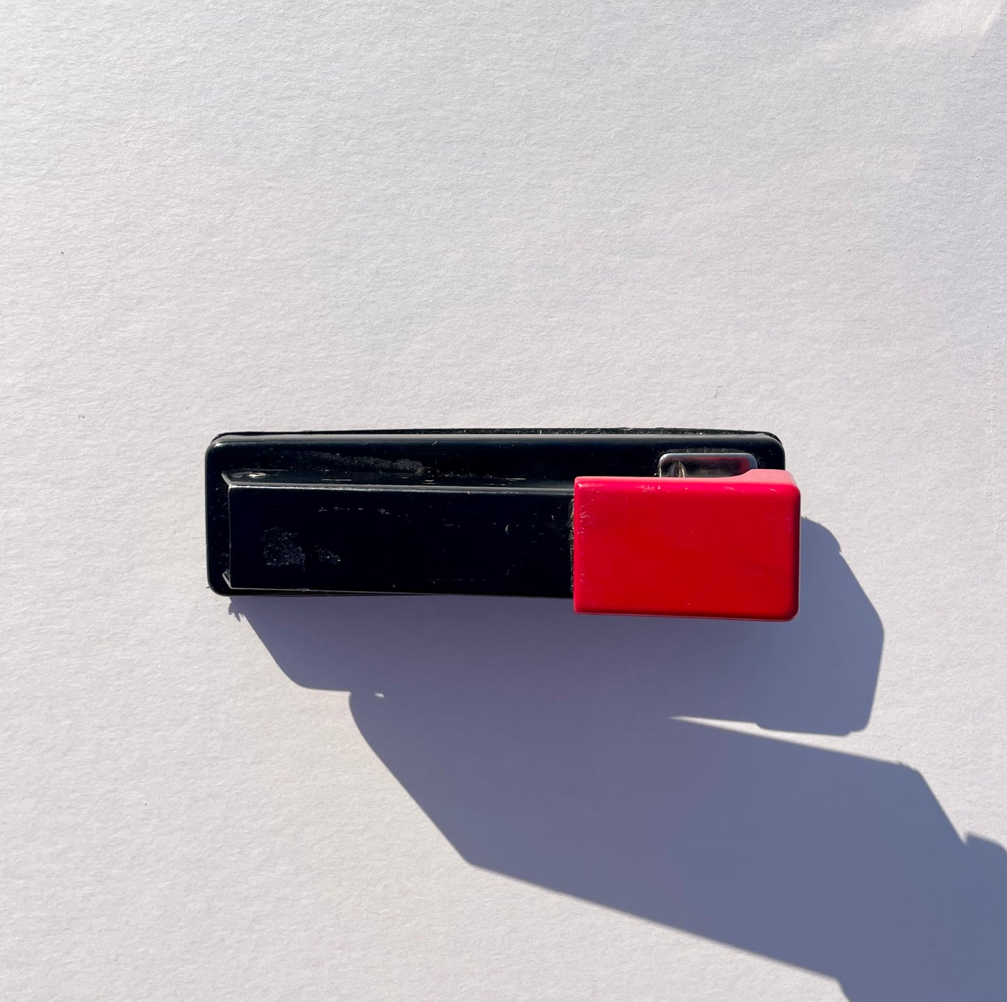 Vintage Black and Red Stapler