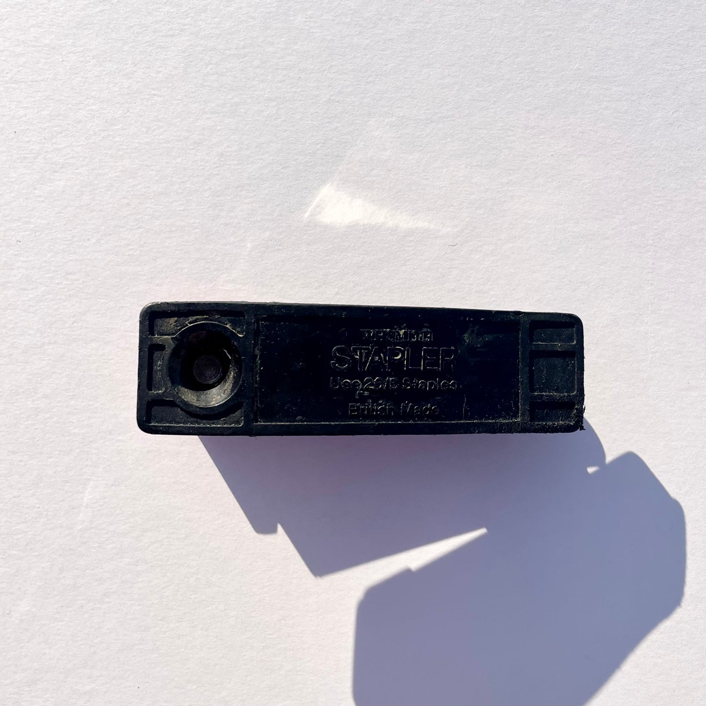Vintage Black and Red Stapler
