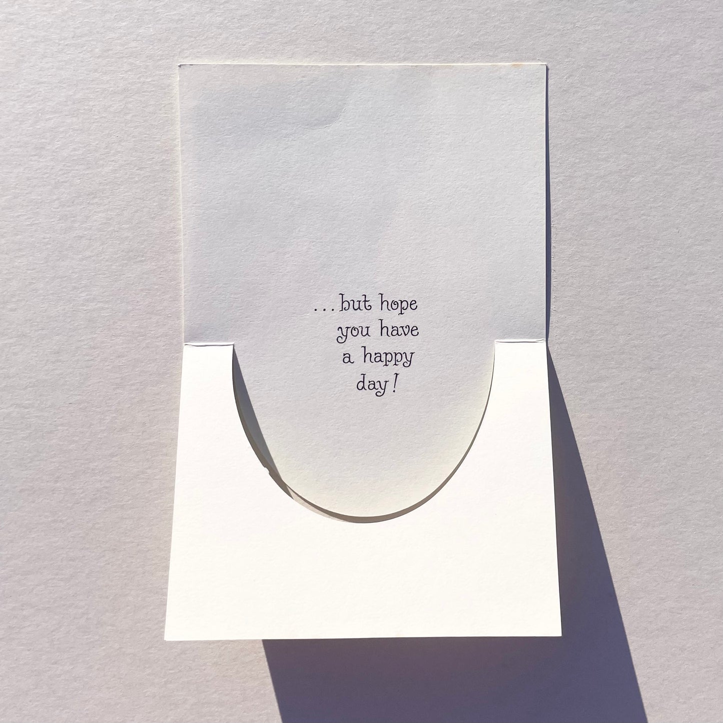'It's sad you're far away' Card