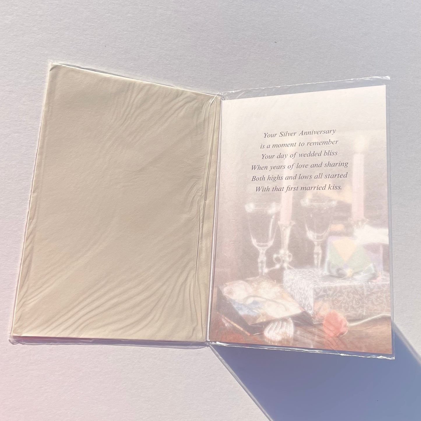 'On Your Silver Wedding Anniversary' 25 Years of Love Card