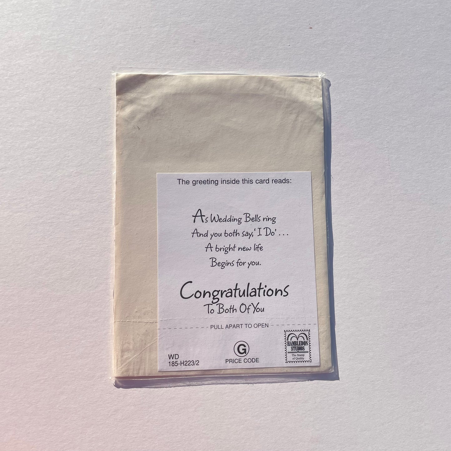 'Happy Wedding Day' Hedgehog Card