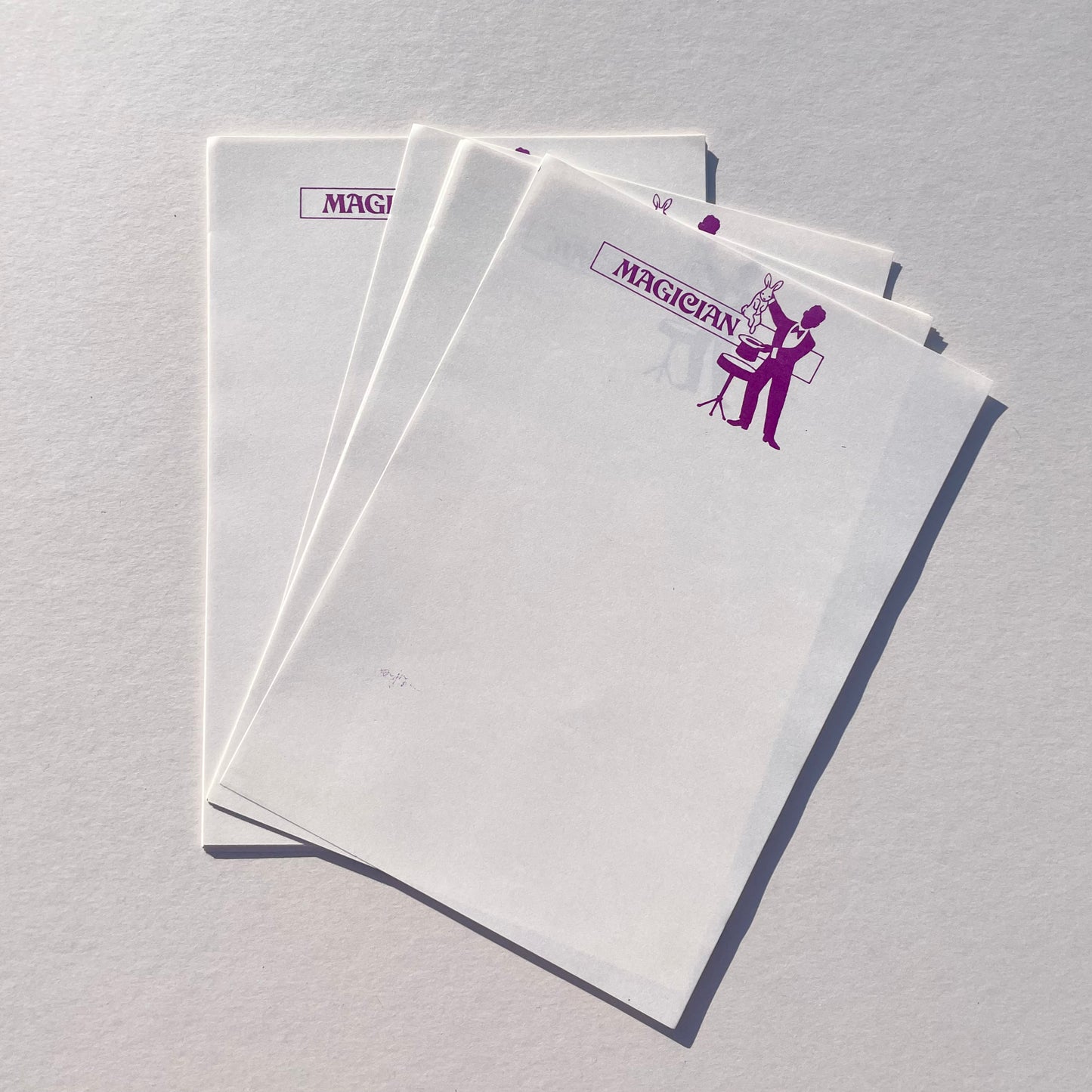 'Magician' Writing Paper Sheets