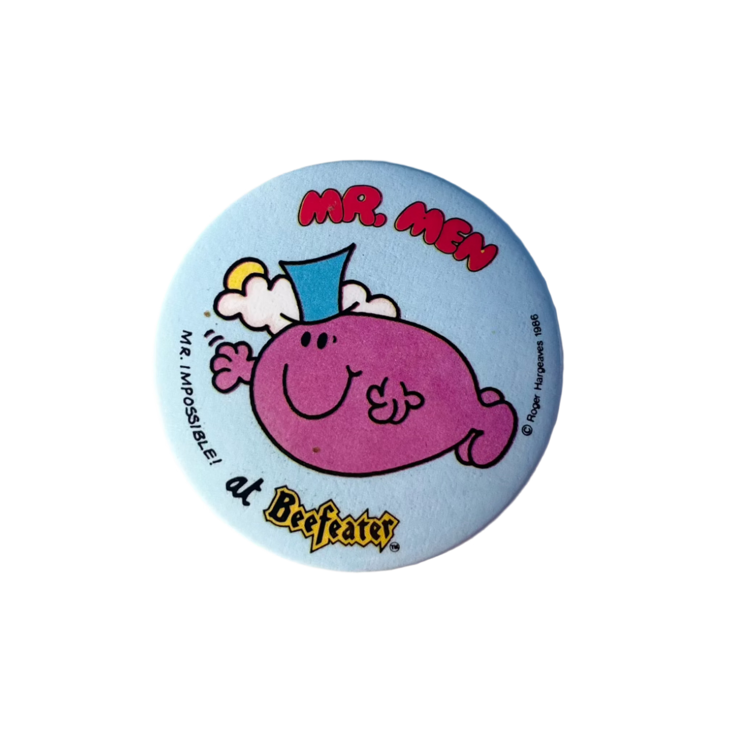 Mr Men 'Mr Impossible' Beefeater Badge